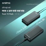 Oraimo Toast 10000mAh 15W Flash (OPB-1100) Ultra-Slim Power Bank - Image 2