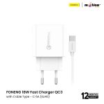 FONENG 18W Fast Charger QC3 with Type-C 6A Cable - Image 3