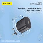 FONENG EU51 PD 25W GaN USB-C Wall Charger with Type-C Cable Black - Image 2