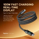 Oraimo DigiLine OCD-175CC: 100W Digital Display Type-C to C Cable - Image 5