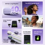 Oraimo SpaceBuds Lite OTW-324 Heavy Bass Sound360 Anti-Lost True Wireless Earbuds - Image 3